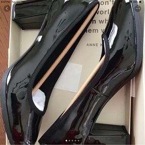 NEW Anne Klein Glossy Black Heels